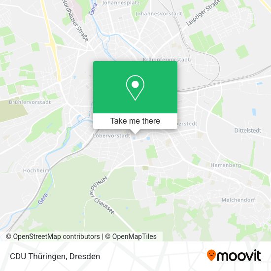 Карта CDU Thüringen