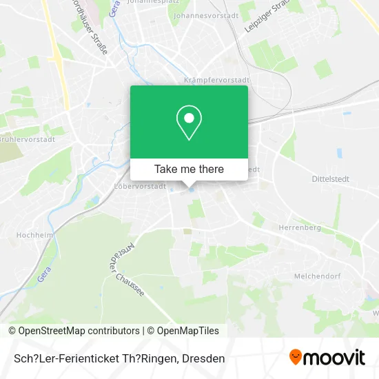 Карта Sch?Ler-Ferienticket Th?Ringen