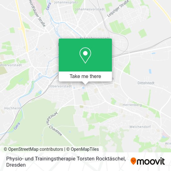 Карта Physio- und Trainingstherapie Torsten Rocktäschel