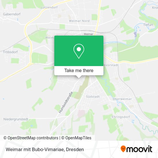 Карта Weimar mit Bubo-Vimariae