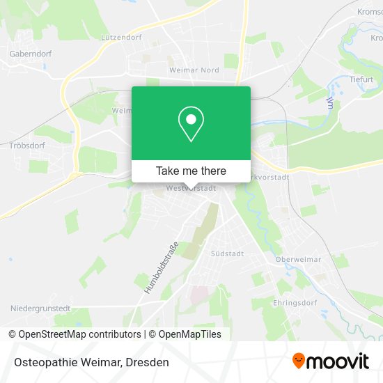 Карта Osteopathie Weimar