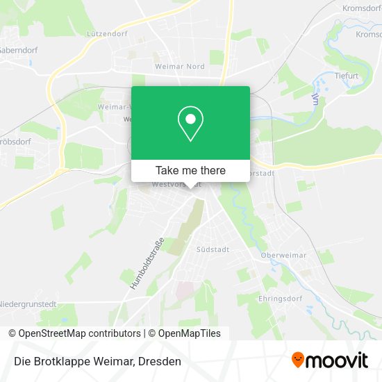 Карта Die Brotklappe Weimar