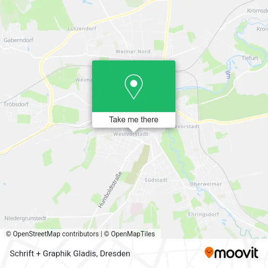 Карта Schrift + Graphik Gladis