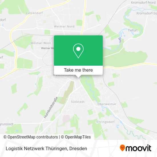 Карта Logistik Netzwerk Thüringen