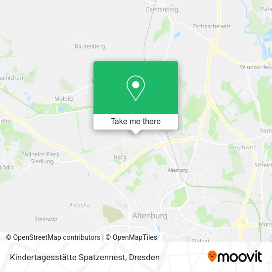Карта Kindertagesstätte Spatzennest