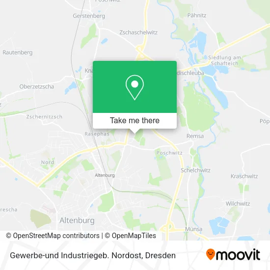 Карта Gewerbe-und Industriegeb. Nordost