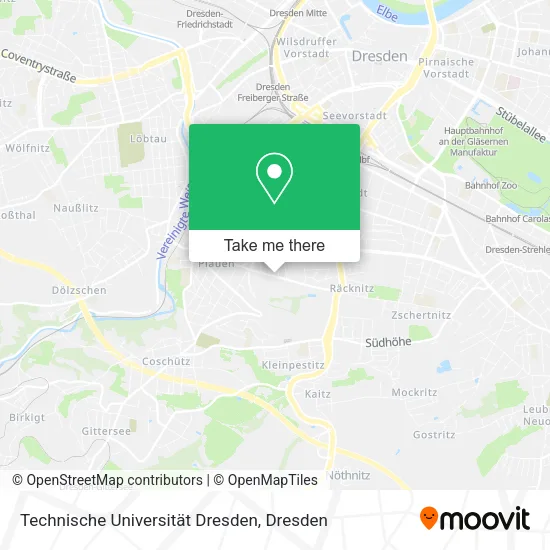 Карта Technische Universität Dresden