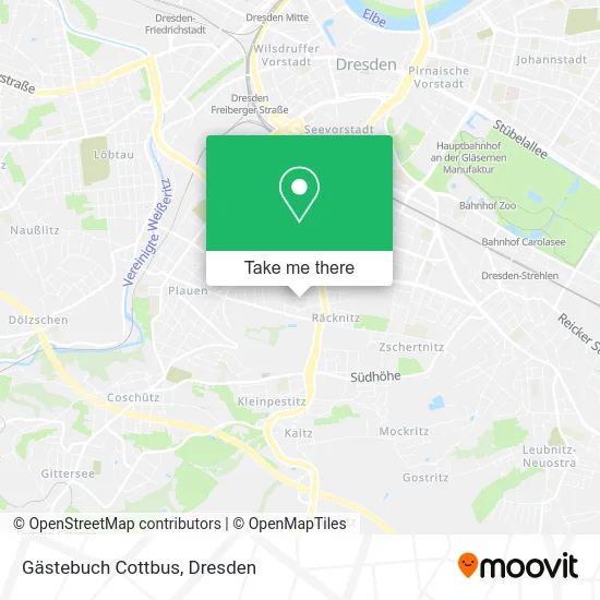 Карта Gästebuch Cottbus