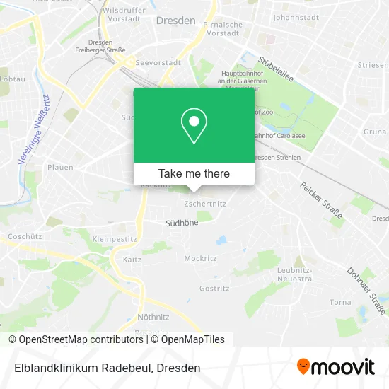 Карта Elblandklinikum Radebeul