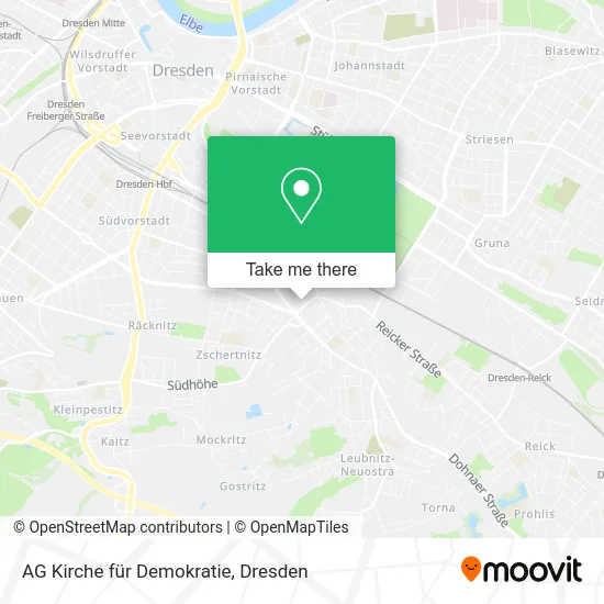 Карта AG Kirche für Demokratie