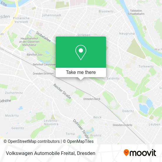 Карта Volkswagen Automobile Freital