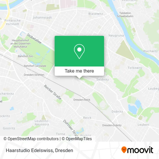 Карта Haarstudio Edelswiss