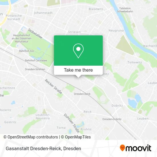 Карта Gasanstalt Dresden-Reick