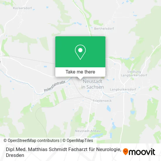Карта Dipl.Med. Matthias Schmidt Facharzt für Neurologie