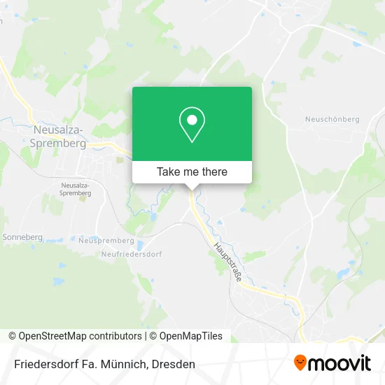 Карта Friedersdorf Fa. Münnich