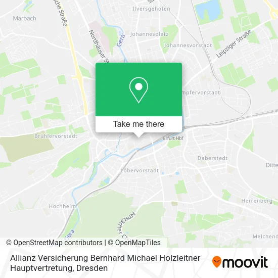 Карта Allianz Versicherung Bernhard Michael Holzleitner Hauptvertretung