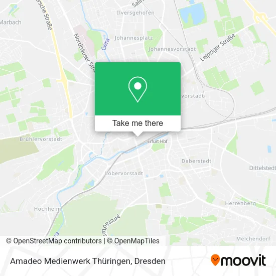 Amadeo Medienwerk Thüringen map