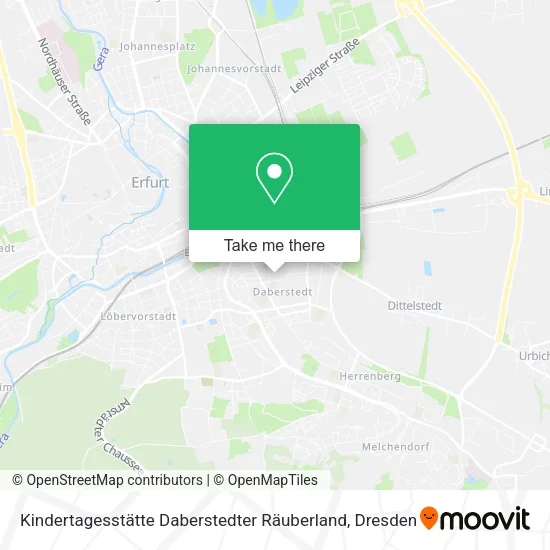 Карта Kindertagesstätte Daberstedter Räuberland