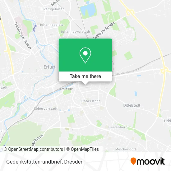 Карта Gedenkstättenrundbrief
