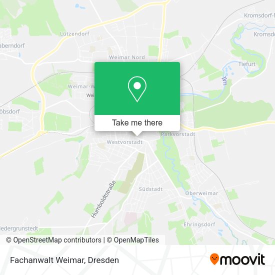 Карта Fachanwalt Weimar