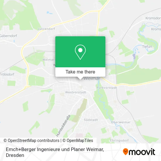 Карта Emch+Berger Ingenieure und Planer Weimar