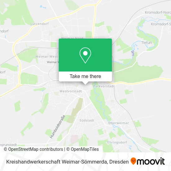 Kreishandwerkerschaft Weimar-Sömmerda map