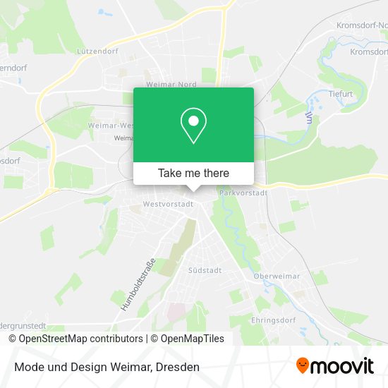 Карта Mode und Design Weimar