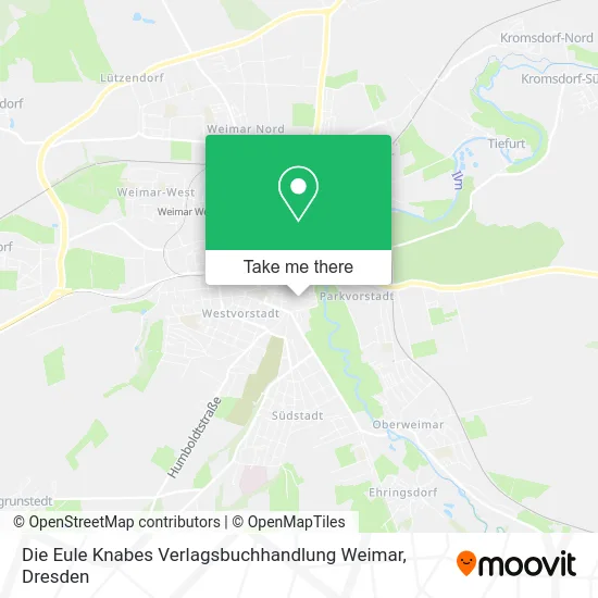 Карта Die Eule Knabes Verlagsbuchhandlung Weimar