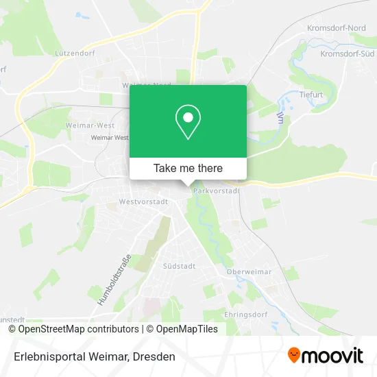 Карта Erlebnisportal Weimar