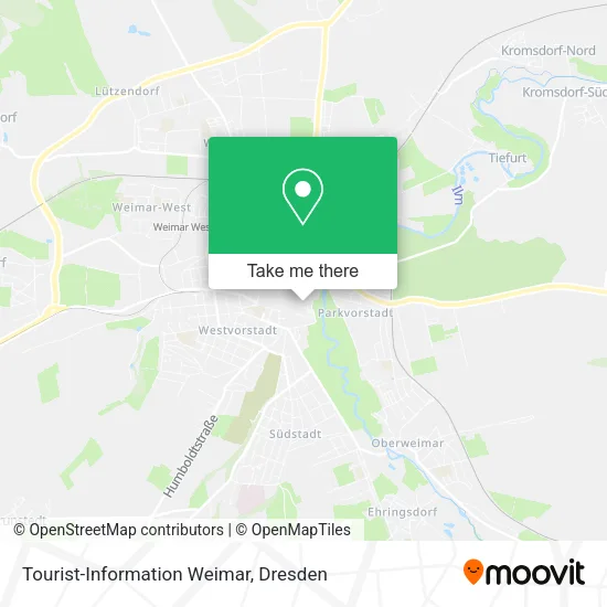 Карта Tourist-Information Weimar