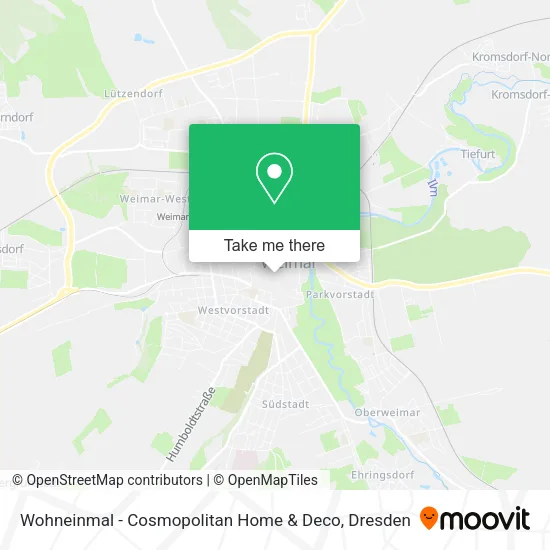 Карта Wohneinmal - Cosmopolitan Home & Deco