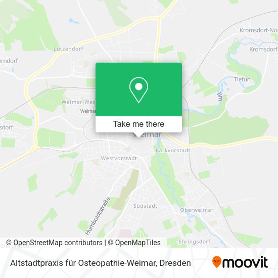 Карта Altstadtpraxis für Osteopathie-Weimar