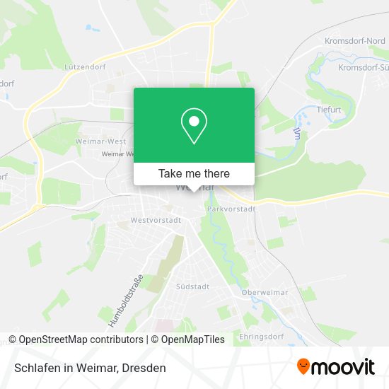 Карта Schlafen in Weimar