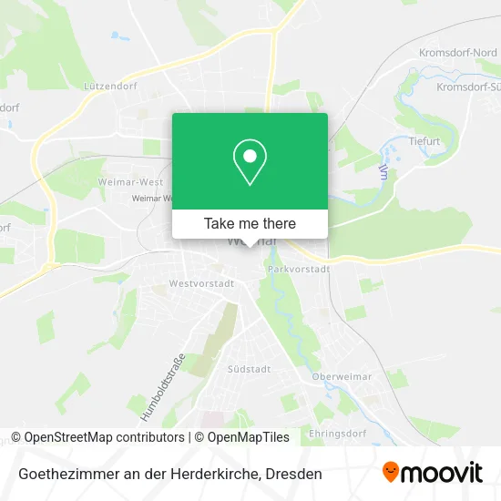 Карта Goethezimmer an der Herderkirche