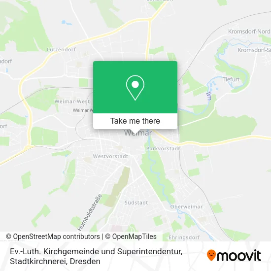 Карта Ev.-Luth. Kirchgemeinde und Superintendentur, Stadtkirchnerei