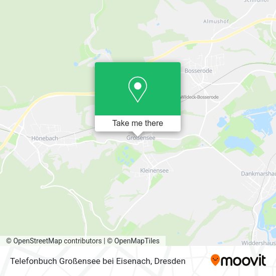 Карта Telefonbuch Großensee bei Eisenach