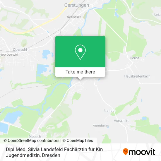 Карта Dipl.Med. Silvia Landefeld Fachärztin für Kin Jugendmedizin