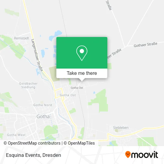 Esquina Events map
