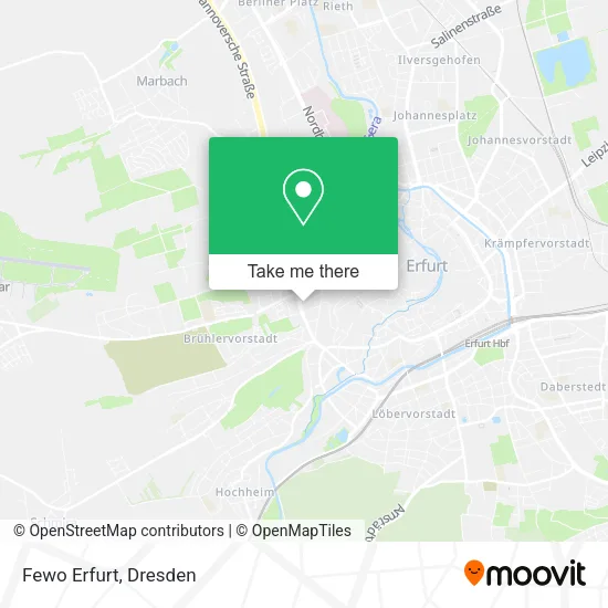 Карта Fewo Erfurt
