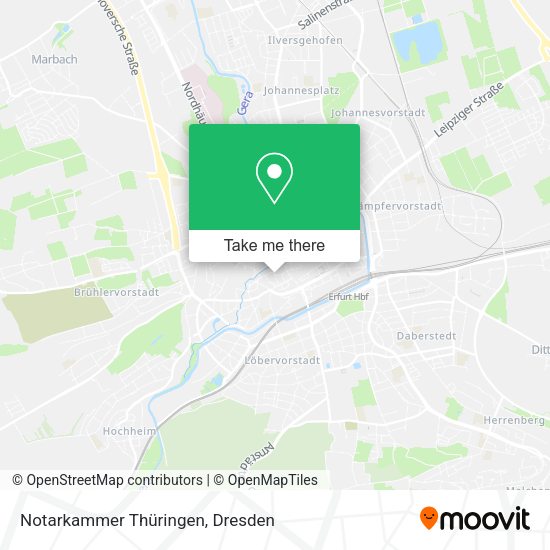Карта Notarkammer Thüringen