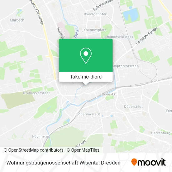 Карта Wohnungsbaugenossenschaft Wisenta