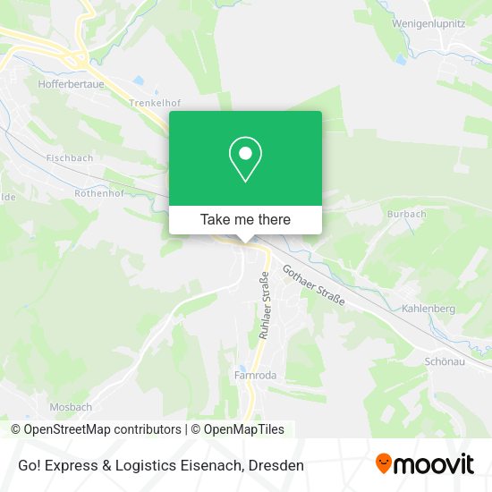Карта Go! Express & Logistics Eisenach