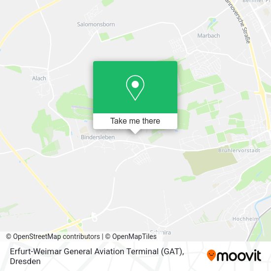 Карта Erfurt-Weimar General Aviation Terminal (GAT)