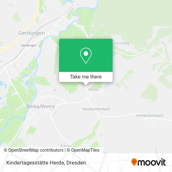 Карта Kindertagesstätte Herda