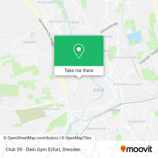 Карта Club 59 - Dein Gym Erfurt