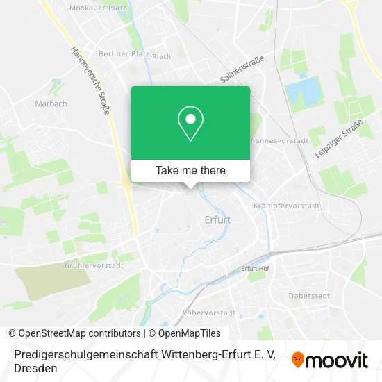 Карта Predigerschulgemeinschaft Wittenberg-Erfurt E. V