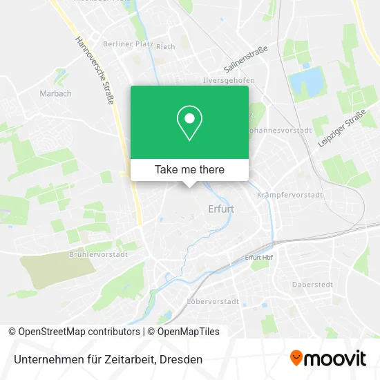 Карта Unternehmen für Zeitarbeit