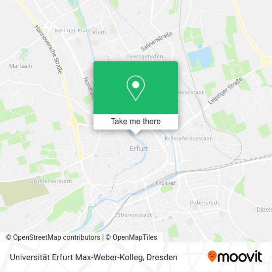 Карта Universität Erfurt Max-Weber-Kolleg
