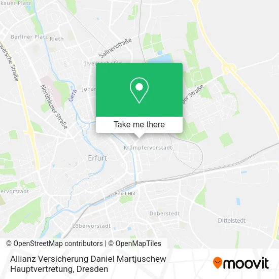 Карта Allianz Versicherung Daniel Martjuschew Hauptvertretung