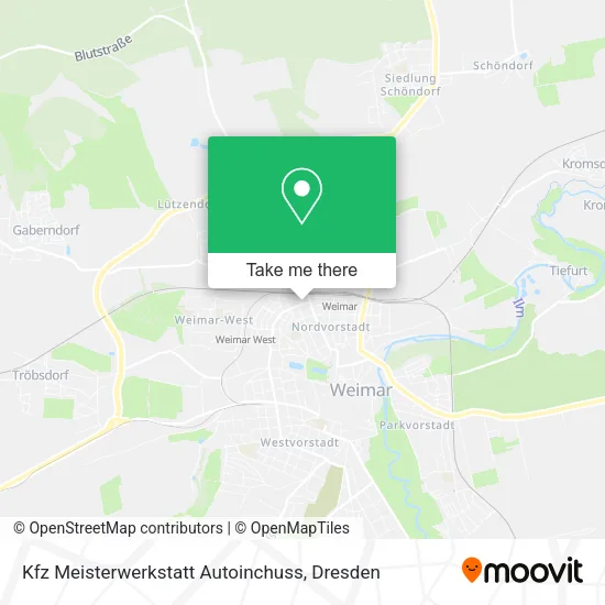 Карта Kfz Meisterwerkstatt Autoinchuss
